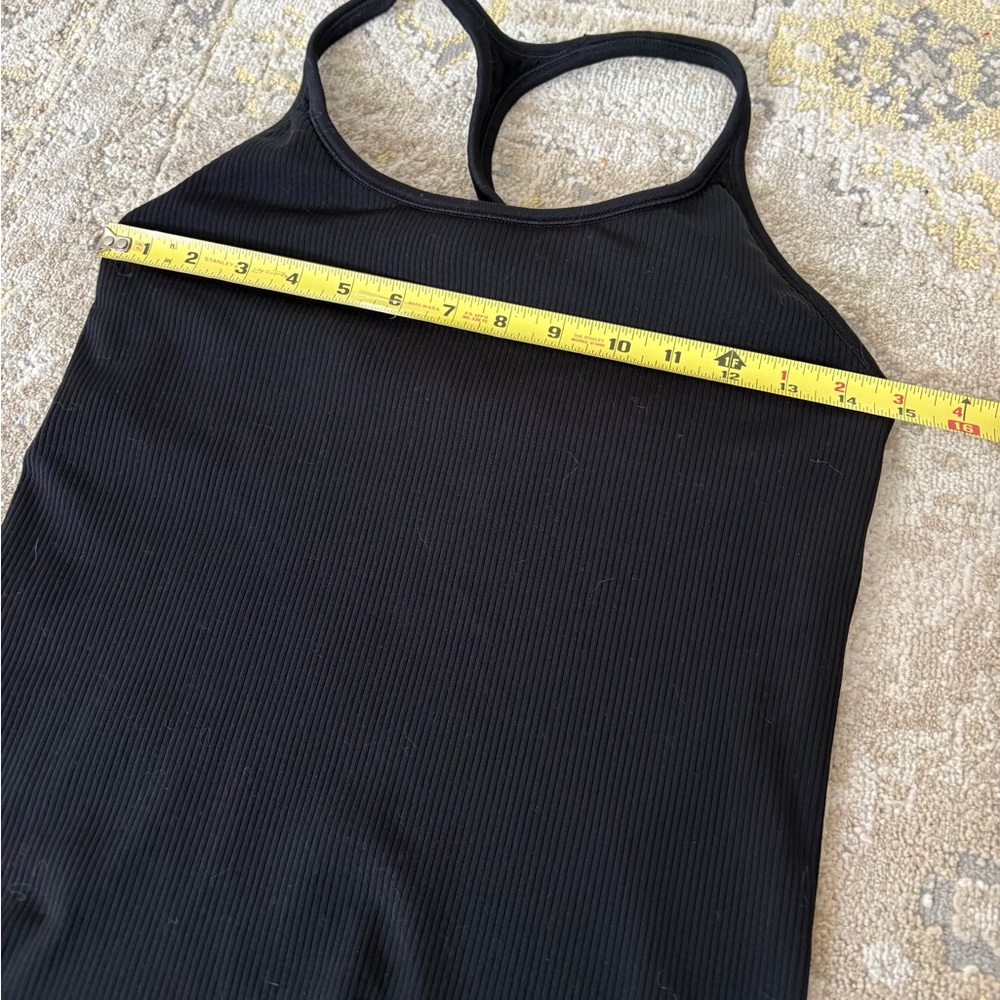 Athleta Ribbed Racerback Black Tank Top - Picture 6 of 8